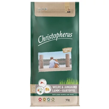 Christopherus Dog Puppy &amp; Junior Grainfree Bárány és burgonya 12kg