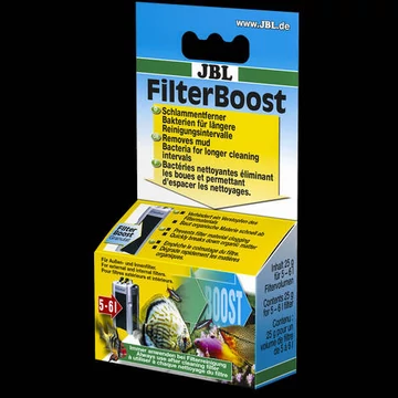 JBL FilterBoost - baktériumok az édesvízi és sósvízi akváriumok szűrőteljesítményének optimalizálásához (25g)