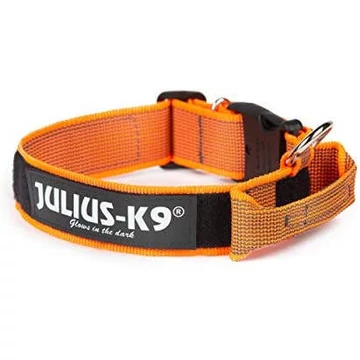 Julius K-9 Color&amp;Gray nyakörv (50mm/49-70cm) szürke-narancs