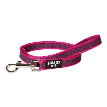 Julius K-9 Color&amp;Gray póráz (gumis, pink-szürke) kutyák részére (20mm/1,2m)
