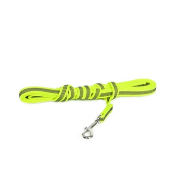 Julius K-9 Color&amp;Gray - póráz (gumis,neon-szürke) kutyák részére (20mm/3m)