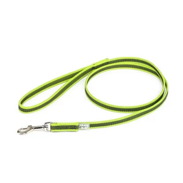 Julius-K9 Color&amp;Gray póráz (gumis, neon-szürke) kutyák részére (14mm/1,2m)