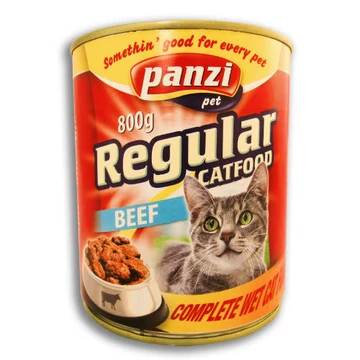 Panzi Regular Adult (marha) konzerv - Felnőtt macskák részére (800g)