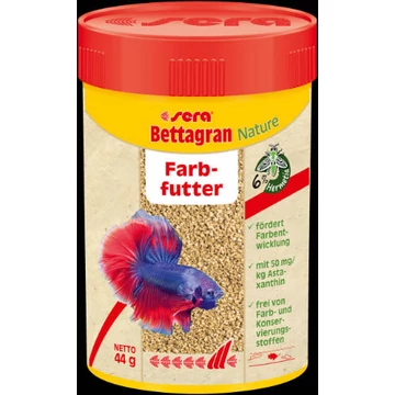 Sera Nature Bettagran - granulátum táplálék díszhalak számára (100ml)