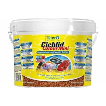 Tetra Cichlid Color Mini  - díszhaltáp minden kisebb sügér számára (10l)