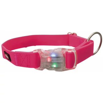 trixie 13319 flash nyakörv M-L: 40-65cm/25mm, neon pink