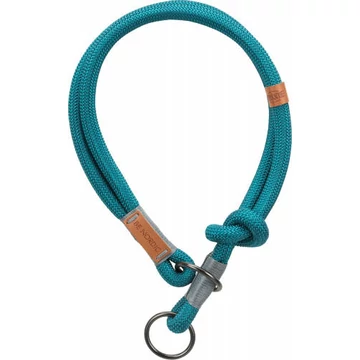 Trixie Be Nordic Collar - nyakörv fonott kötélből (petrolkék/világos szürke) S-M (40cm/Ø8mm)