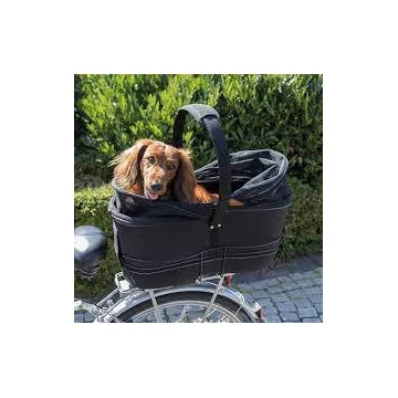 Trixie Dog Bicycle Basket Long for Wide Bike Racks - szállítókosár kerékpárra (fekete) 29x49x60cm