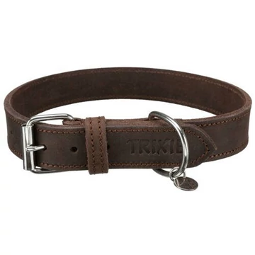 Trixie bőrnyakörv (sötét barna) kutyák részére (L) 48–56 cm/25 mm
