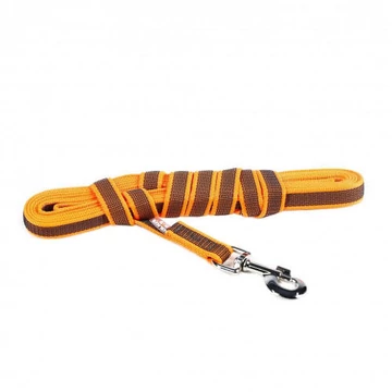 Julius-K9 Color&amp;Gray Leashes - póráz (gumis,narancs-szürke) kutyák rézére (20mm/5m)