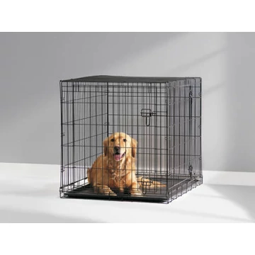 SAVIC Dog Cottage - ketrec (fekete) kutyák részére (107x72x79cm)