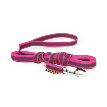 Julius K-9 Color&amp;Gray póráz (gumis, pink-szürke) kutyák részére (20mm/5m)