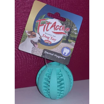 FitActive Denta Fun Ball - játék kutyák részére (fogtisztítós, mentolos labda, Ø6cm)
