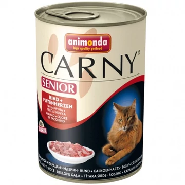 Animonda Cat Carny Senior, marha és pulykaszív 400 g
