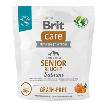Brit Care Grain-Free Senior & Light - lazac, burgonya 1 kg