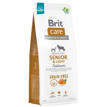 Brit Care Grain-Free Senior & Light - lazac, burgonya 12 kg