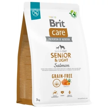 Brit Care Grain-Free Senior & Light - lazac, burgonya 3 kg