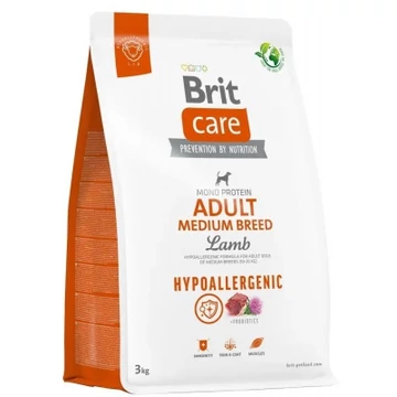 Brit Care Hypo-Allergenic Adult Medium Breed Lamb & Rice 3 kg