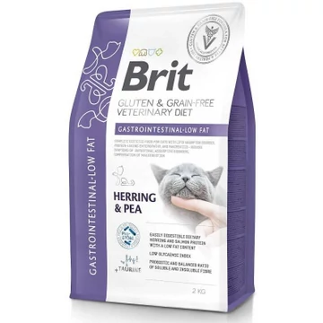 Brit Veterinary Diet Gastrointestinal alacsony zsírtartalmú táp macskáknak 2 kg