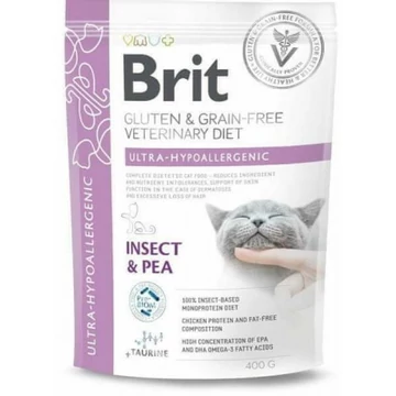 Brit Veterinary Diet ultra-hipoallergén táp macskáknak 400 g