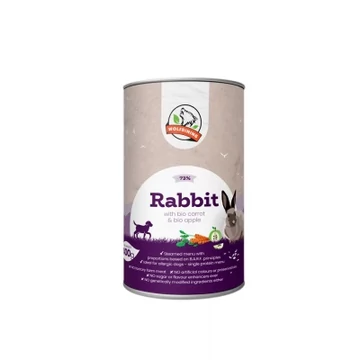 Farkaskonyha BIO nyúl párolt menü kutyáknak 400 g