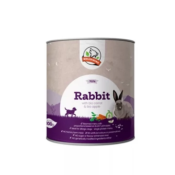 Farkaskonyha BIO nyúl párolt menü kutyáknak 800 g