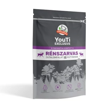 Farkaskonyha YouTi Exclusive jutalomfalat rénszarvasos ízesítésben 50 g