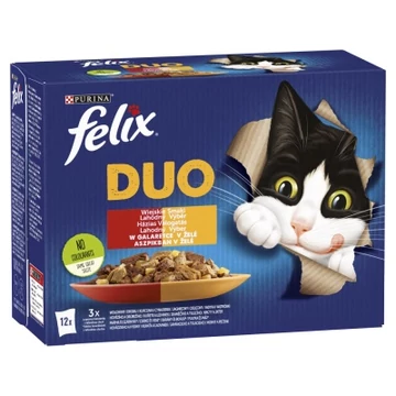 Felix Fantastic Dou Házias Válogatás csirkével, marhával, pulykával, báránnyal 12 x 85 g