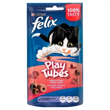Felix Play Tubes jutalomfalat pulyka és sonka ízesítéssel 50 g