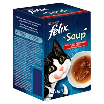 Felix Soup Házias Válogatás marhával, csirkével, báránnyal 6 x 48 g