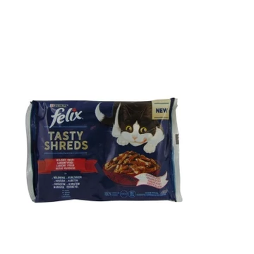 Felix Tasty Shreds házias válogatás szószban 4 x 80 g