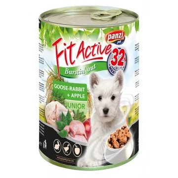 FitActive Junior Goose & Rabbit konzerv kutyáknak 415 g