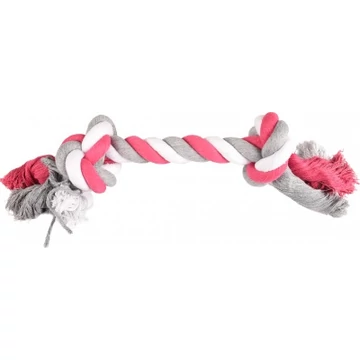 Flamingo Jim Playing Rope - rágókötél 2 csomóval, pink 1 db