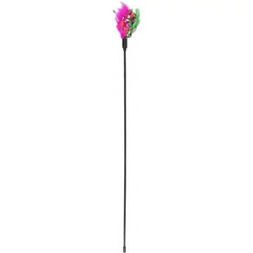 Flamingo színes tollas pálca macskajáték 59 cm
