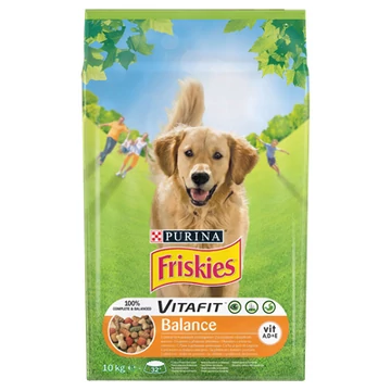 Friskies száraz kutyaeledel - Balance csirke és marha zöldséggel 10 kg