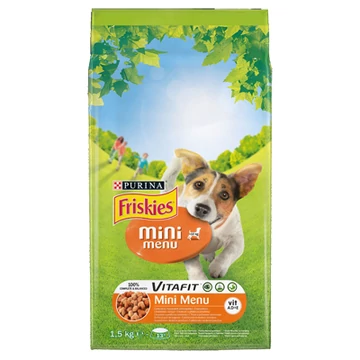 Friskies száraz kutyaeledel - Mini Menu csirkével és zöldségekkel 1.5 kg