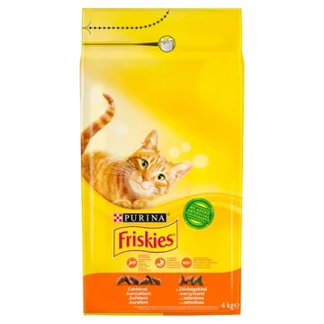 Friskies száraz macskaeledel - csirkével és hozzáadott zöldségekkel 4 kg