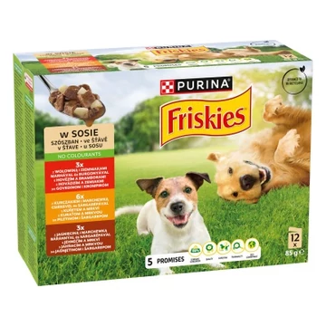 Friskies szószos válogatás nedves kutyaeledel