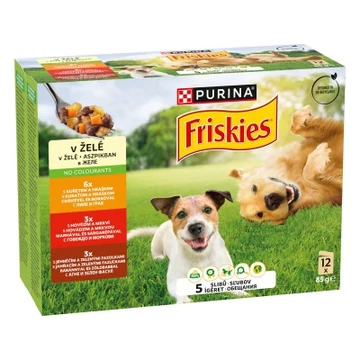 Friskies válogatás nedves kutyaeledel aszpikban