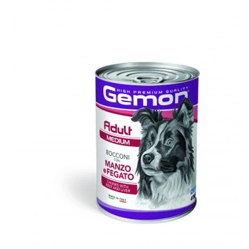 Gemon Medium Adult kutyakonzerv - marha, máj 415 g