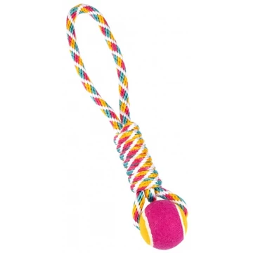 GimDog Rainbow Rope - kötél teniszlabdával 1 db