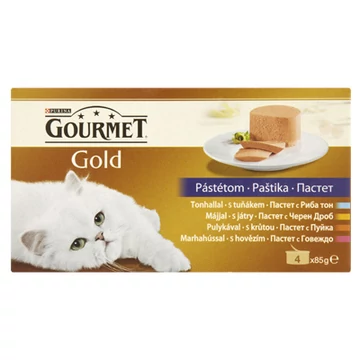 Gourmet Gold Pástétom nedves eledel 4 x 85 g