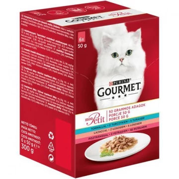 Gourmet Mon Petit nedves macskaeledel - halas 6 x 50 g