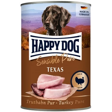 Happy Dog pur konzerv pulyka ízesítésű nedves állateledel felnőtt kutyák számára 6X400 g 400 g