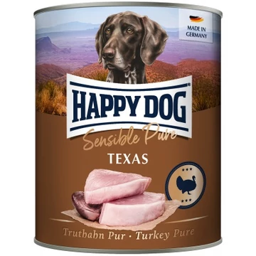 Happy Dog pur konzerv pulyka ízesítésű nedves állateledel felnőtt kutyák számára 6X800 g 400 g