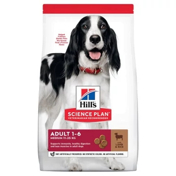 Hill's Science Plan Adult Medium száraz kutyatáp, bárány és rizs 14 kg