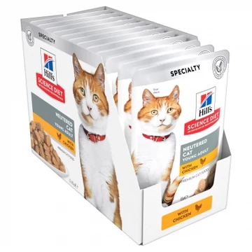Hill's Science Plan Young Adult Sterilised nedves macskatáp 12 x 85 g