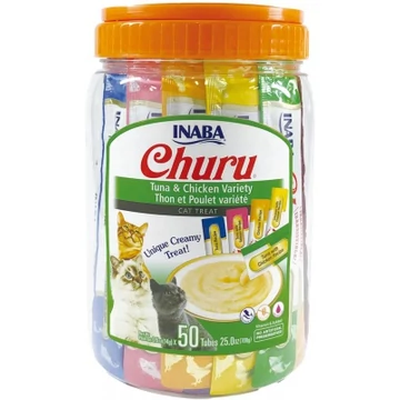 Inaba Cat Churu Püré - tonhal és csirke mix 50 db 50 x 14 g