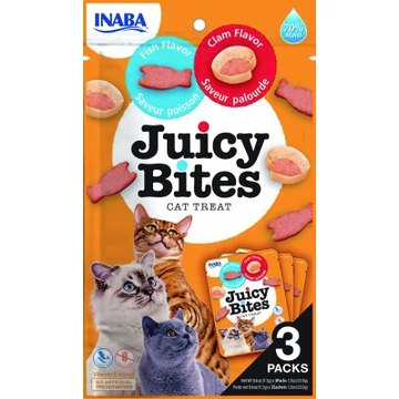 Inaba Cat Juicy Bites - hal és kagyló 3 x 11.3 g