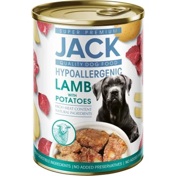 Jack hipoallergén konzerv - pástétom bárányhússal és burgonyával 400 g
